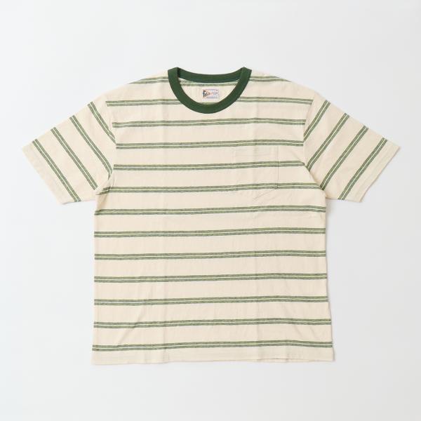 【対象ボーダーTシャツ2枚購入でノベルティプレゼント】FELCO フェルコ  クルーネック ストライ...