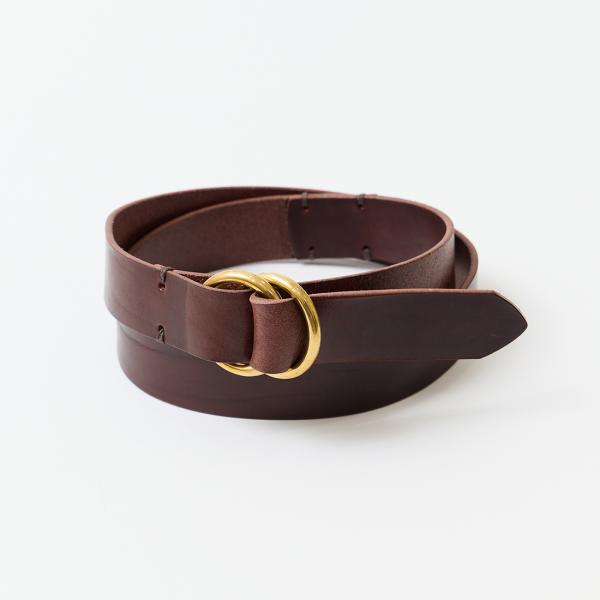 HALCYON BELT COMPANY ハルシオンベルトカンパニー  オイルドレザー ダブルリング...