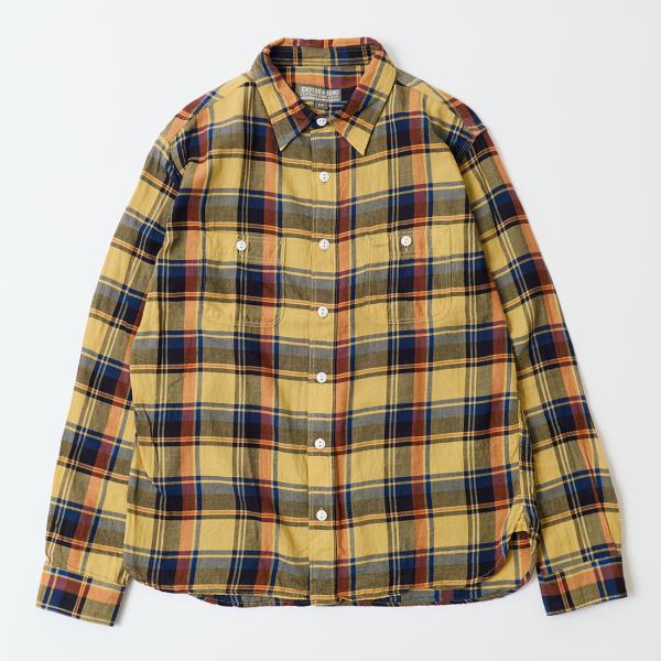 EMPIRE &amp; SONS エンパイアアンドサンズ  ワークシャツオーガニックツイルチェック メンズ...