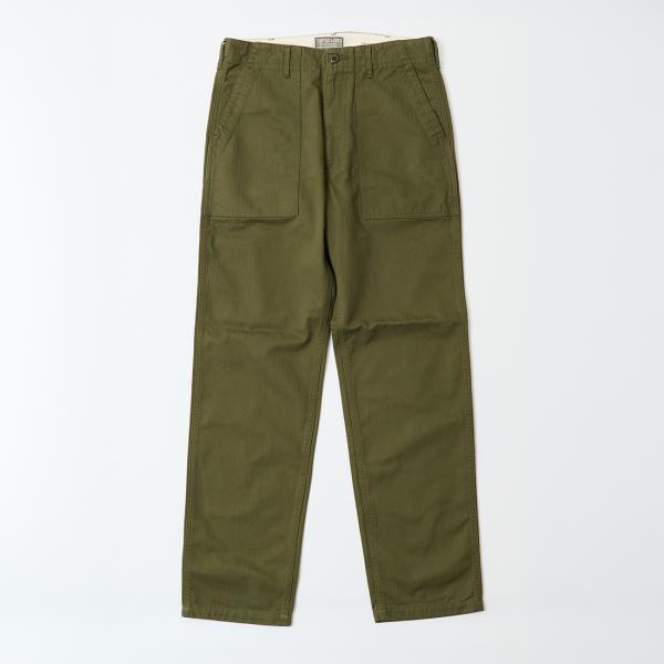 EMPIRE&amp;SONS エンパイアアンドサンズ  ファティーグパンツ ヘリンボーン レギュラーフィッ...