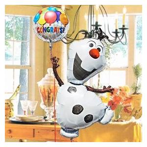 バルーン 誕生日 ギフトオラフ withメッセージ  Frozen 28316  電報 卒業式 合格 祝い 発表会 卒業 誕生日 結婚 お祝い ディズニー 誕生日プレゼント