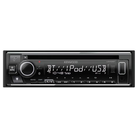 U342BT CD/USB/iPod/Bluetoothレシーバー MP3/WMA/AAC/WAV/...