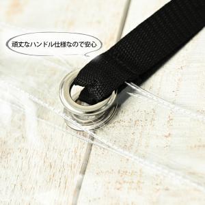 透明バッグ クリアバッグ トートバッグ Lサイ...の詳細画像2