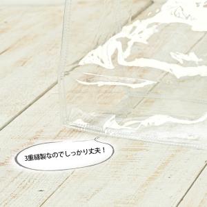 透明バッグ クリアバッグ トートバッグ Lサイ...の詳細画像3