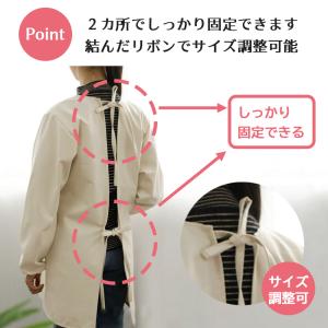 割烹着 エプロン カラー かっぽうぎ 可愛い ...の詳細画像2