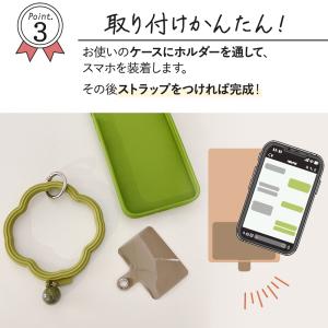 スマホ リング ストラップ シリコン ホルダー...の詳細画像5