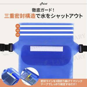 防水ウエストポーチ 簡易防水 スマホケース ウ...の詳細画像3