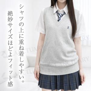 ハイスクール ベスト 制服 女子高生 中学 学...の詳細画像1
