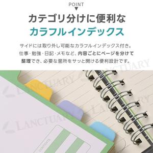 リング ノート クリアー表紙ノート B5 A6...の詳細画像5