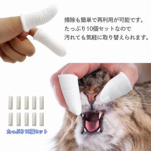 ペット用歯ブラシ 10個入り 歯みがき 指サッ...の詳細画像4