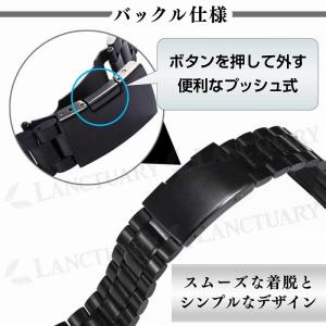 腕時計交換ベルト 23mm ステンレス メタル...の詳細画像3