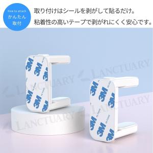 ドアロック2個セット ドアノブ チャイルドロッ...の詳細画像4