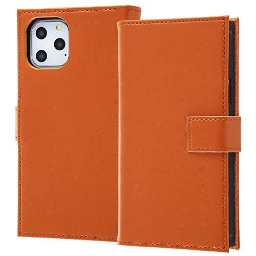 iPhone 11Pro ケース 手帳型 本革 耐衝撃 キャメル カードポケット エアクッション マ...