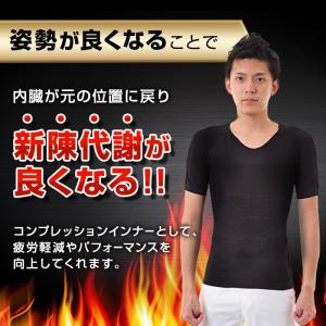 加圧シャツ トレーニング 2枚組 背筋矯正 加...の詳細画像2