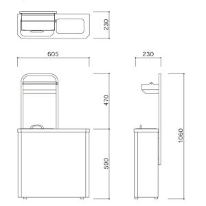 【送料無料】トイレスペース用 紙おむつ用ダスト...の詳細画像4