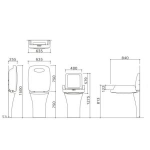 【送料無料】トイレスペース用 収納式おむつ交換...の詳細画像5