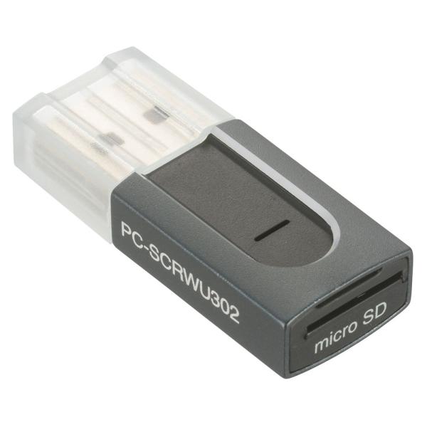 【USB Type-Aコネクタ接続】microSD専用超小型カードリーダー（USB3.2Gen1/4...