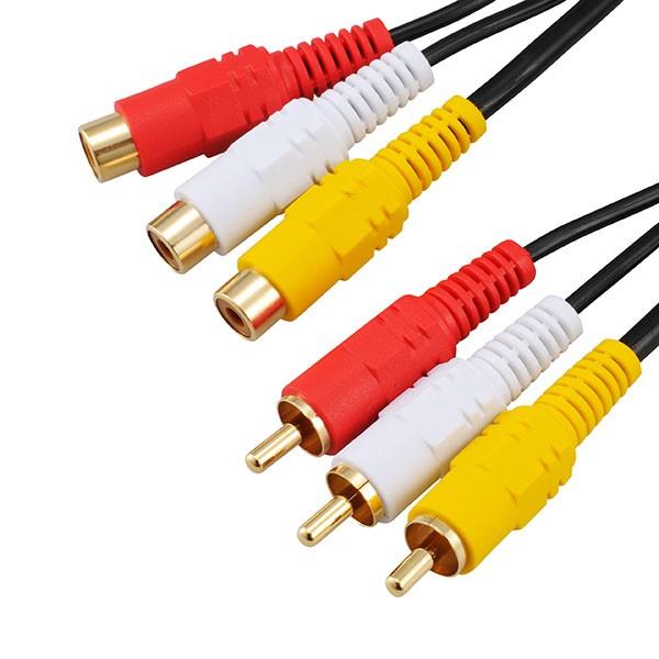 ビデオ延長コード ピンプラグ×3-ピンジャック×3 2m VIS-C20R3J-K 01-5130