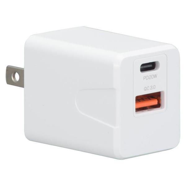 AudioComm AC充電器 PD/QC3.0対応 TypeA＋TypeC｜MAV-AQPD20W...