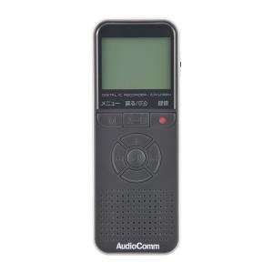 AudioComm デジタルICレコーダー 8GB ブラック｜ICR-U138N 03-1910 オーム電機｜exsight-security