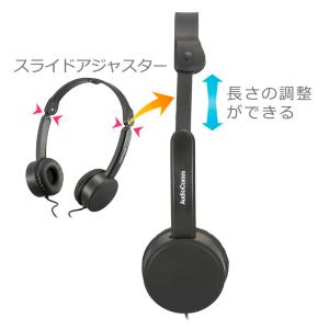 AudioComm ステレオヘッドホン 折りた...の詳細画像2