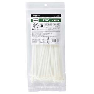 結束バンド 幅広ロックタイ 200mm 白 5...の詳細画像3