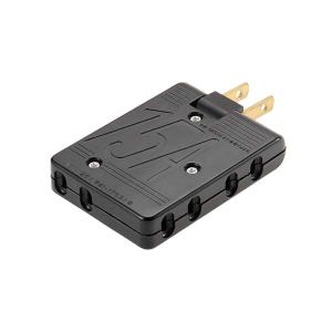 KU1030-BK アメリカン電機 平刃形 OAタップ4ヶ口 コードナシ 黒 接地2P
