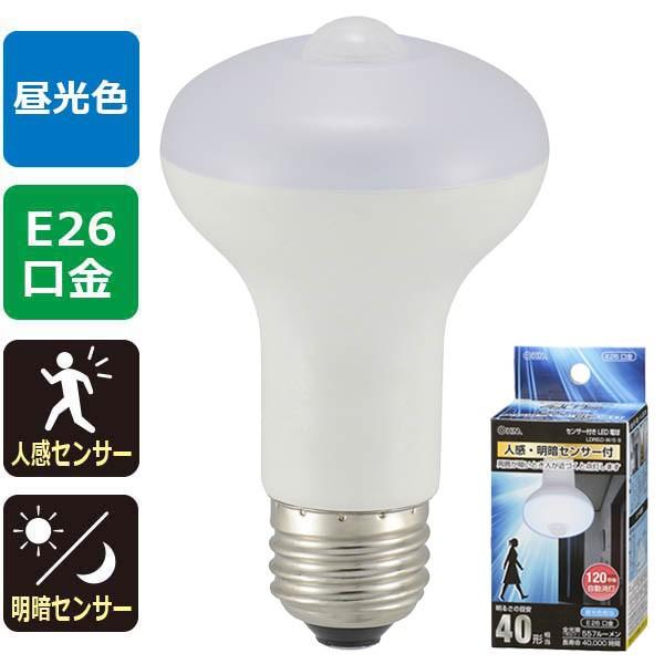 LED電球 レフランプ形 E26 40形相当 人感・明暗センサー 昼光色_LDR5D-W/S 9 0...