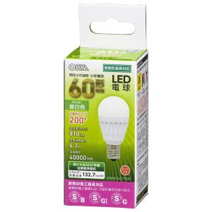 LED電球 小形 E17 60形相当 昼白色|...の詳細画像1