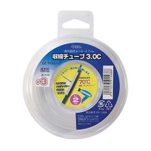 収縮チューブφ3.0mm 2m透明 DZ-TR30/C 09-1568 オーム電機