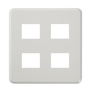 エレガントプレート4口（2＋2）_PL-E22HN-W_1710600_ELPA（エルパ・朝日電器）｜exsight-security
