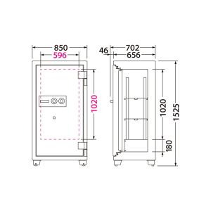 SG-1260 EIKO エーコー 防盗金庫 ...の詳細画像1