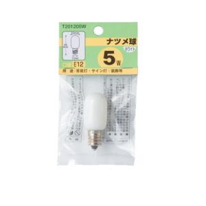 T201205W_ナツメ球 5W E12 ホワ...の詳細画像1
