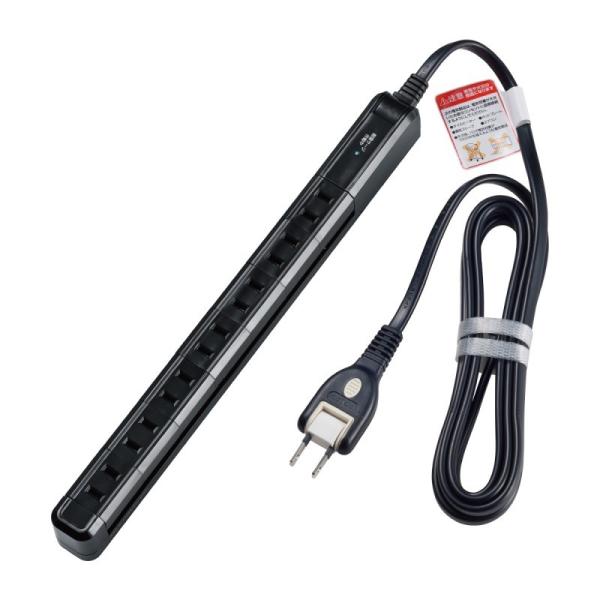 WBS-SL702SB-BK_1964400_耐雷7個口2mスリム回転タップ 黒_ELPA（エルパ・...