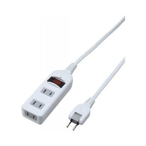 Y02BKNS312WH ノイズフィルター集中SW付3個口2m白 YAZAWA(ヤザワコーポレーショ...