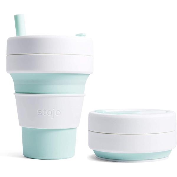 stojo（ストージョ）BIGGIE 470ml ミント 折り畳み マイカップ タンブラー