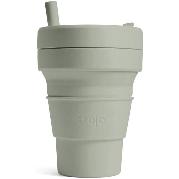 stojo（ストージョ）BIGGIE 470ml セージ 折り畳み マイカップ タンブラー