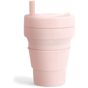 stojo（ストージョ）BIGGIE 470ml カーネーション 折り畳み マイカップ タンブラー