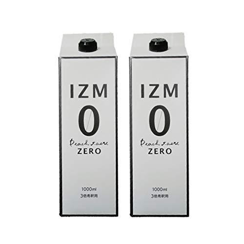 〈 2本セット 〉IZM 【ZERO】酵素ドリンク ピーチテイスト 0キロカロリー 1000ml イ...