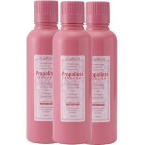 Propolinse ピエラス　プロポリンス　マウスウォッシュ サクラ ６００ＭＬ＊3本　本体 ノン...