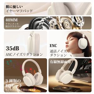 ワイヤレスヘッドホン イヤホン ヘッドホン B...の詳細画像4