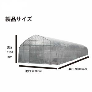 ビニールハウス間口5.7m高さ3.1m奥行20...の詳細画像2
