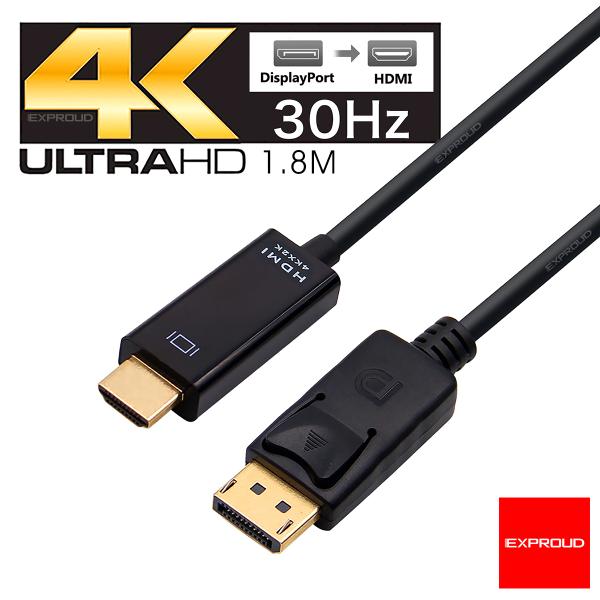 送料無料 ディスプレイポート→HDMIポート DisplayPort to HDMI 最大QXGA（...