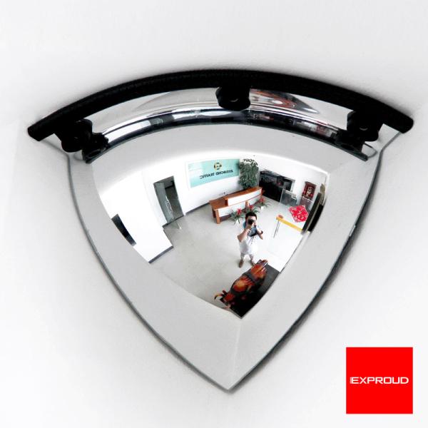 送料無料 アクリルミラー 90°-L字路用 60サイズ 衝突防止・防犯 アクリル製で万一の場合も飛散...