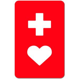 送料無料 ヘルプマーク 8.9×5.5cm S...の詳細画像1