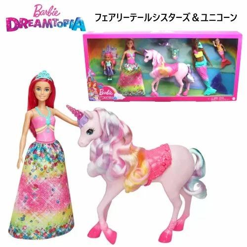 送料無料 バービー&amp;ドリームトピア フェアリーテールシスターズ&amp;ユニコーン Barbie DREAM...