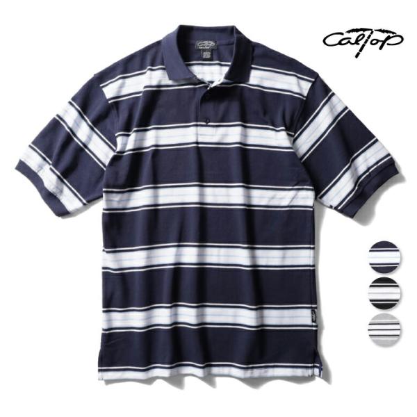 【並行輸入品】CAL TOP / キャルトップ CLTP777 STRIPE POLO SHIRT ...