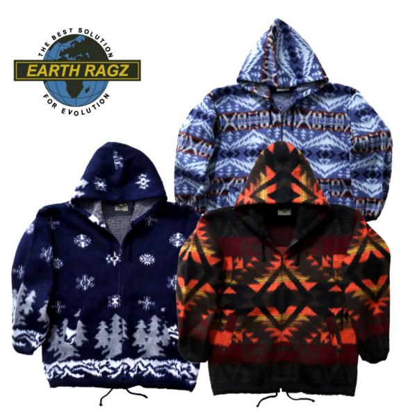 【並行輸入品】EARTH RAGZ / アースラグズ er1501 ACRYLIC ZIP HOOD...