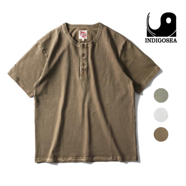 INDIGO SEA / インディゴシー  INS267 THREE BUTTON HENLEY S...