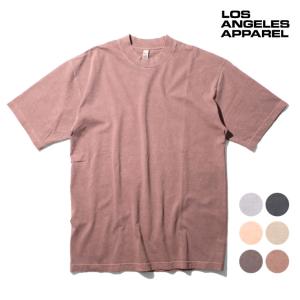 LOS ANGELES APPAREL / ロサンゼルスアパレル  L-1801GDPG S/S Pigment Crew Neck 6.5oz / ピグメントクルーネック半袖TEEシャツ-全6色-｜extra-exceed